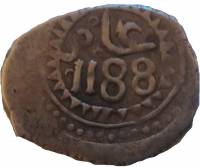 (№1772c32.1) Монета Марокко 1772 год 1 Dirham (Мухаммед III в)
