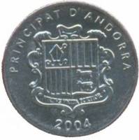 (№2004km235) Монета Андорра 2004 год 10 Cegrave;ntims (Каса-де-ла-Валь)