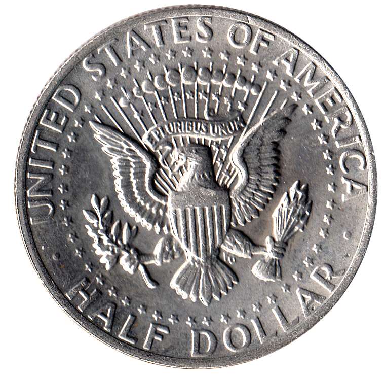 (1996) Монета США 1996 год 50 центов  3. Основной тип Кеннеди Медь-Никель  VF