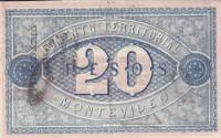 (№1868P-S482) Банкнота Уругвай 1868 год "20 Pesos"