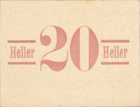 (№1920) Банкнота Австрия 1920 год "20 Heller"