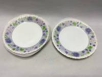 Тарелка Милвис 5 шт, стекло кермика, сирененвые цветы