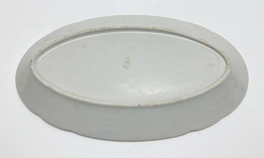 Селёдочница блюдо овальное, цветы, СССР