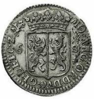 (№1705km77 (Scheepjesschelling)) Монета Нидерланды 1705 год 6 Stuiver (Scheepjesschelling)