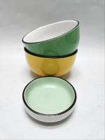 Пиалы миски 3 шт Икея желтый и зеленый цвета