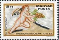 (1978-051) Марка Венгрия "Ангел"    День почтовой марки. Мозаичные пано III O