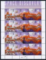 (№1998-3044) Лист марок США 1998 год "Место обнаружения МС", Гашеный