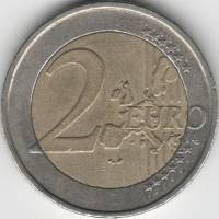 (2005) Монета Финляндия 2005 год 2 евро  1-й тип образца 1999-2006 с буквой М Биметалл  VF
