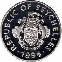 () Монета Сейшелы 1994 год   ""   Серебро (Ag)  UNC