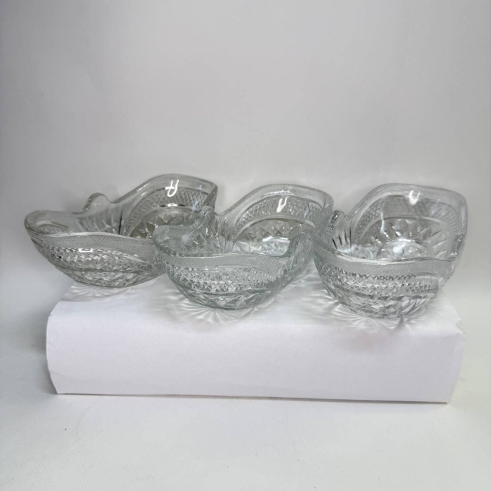 Салатники лодочки хрустальные СССР