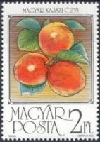 (1986-046) Марка Венгрия "Абрикосы"    Фрукты II Θ