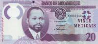 Банкнота Мозамбик 2011 год 20 метикалов Самора Машел   UNC