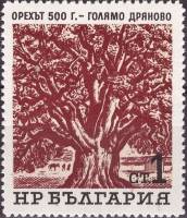 (1964-084) Марка Болгария "500-летний орех"   Вековые деревья III Θ