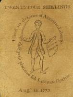 (№1775P-S1229) Банкнота США 1775 год "24 Shillings"