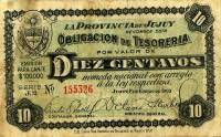 (№1903P-S2022) Банкнота Аргентина 1903 год "10 Centavos"