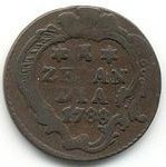 (№1766km101.1 (1/8 Stuyver)) Монета Нидерланды 1766 год 1 Duit (1/8 Stuyver)