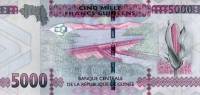 (,) Банкнота Гвинея 2015 год 5 000 франков "Женщина"   UNC