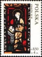 (1971-060) Марка Польша "Мадонна"    Витражи III Θ