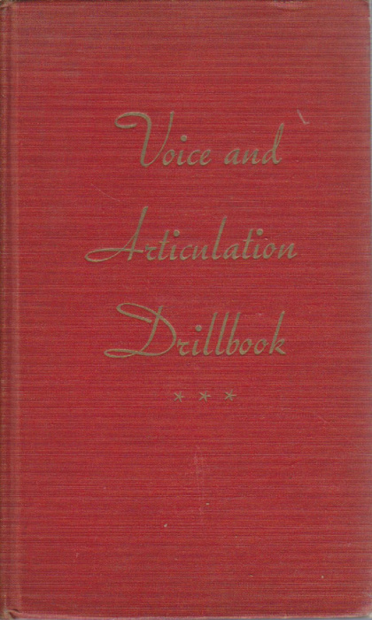 Книга &quot;Voice and articulation drillbook&quot; 1940 G. Fairbanks Нью-Йорк Твёрдая обл. 234 с. Без илл.