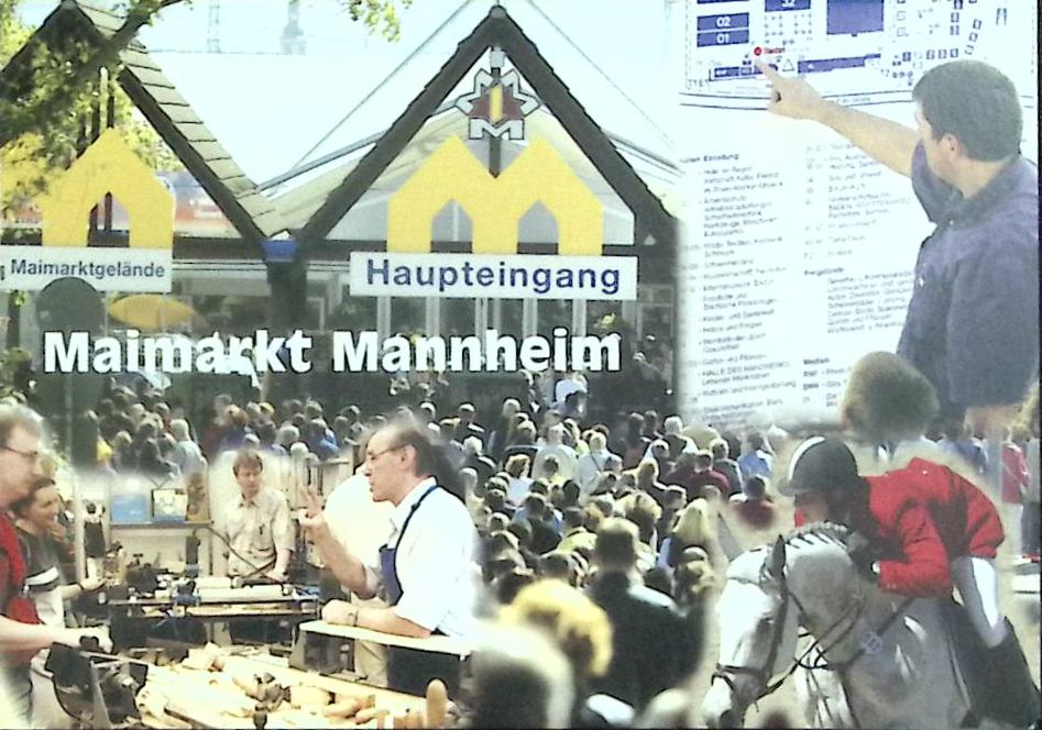 (2005-год)Марка в буклете Германия &quot;Maimarkt Mannhein&quot;  Гашёные  ,  
