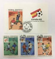 Набор из 3 марок + 1 блока, Мадагаскар, Гашёные, III Θ (сост. на фото) 