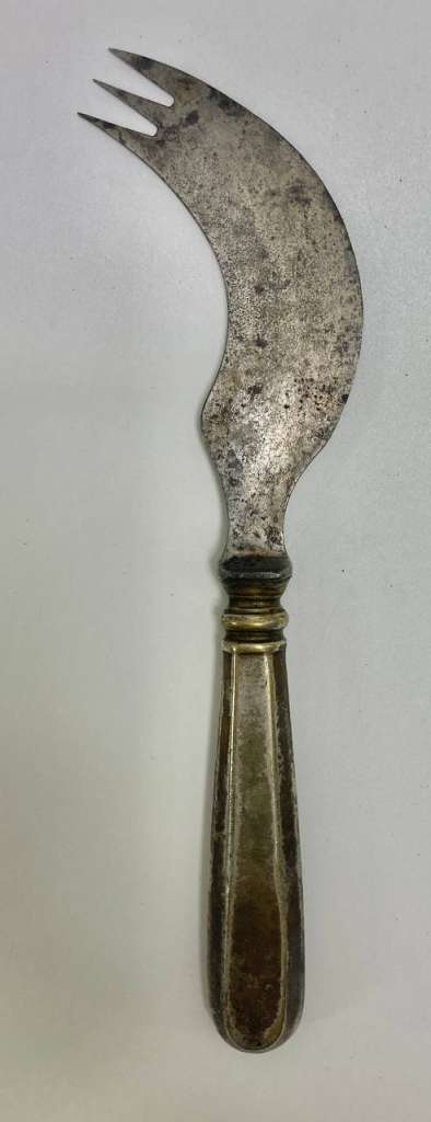 Нож для сыра, серебрение, Дом Завьяловых, 19 век