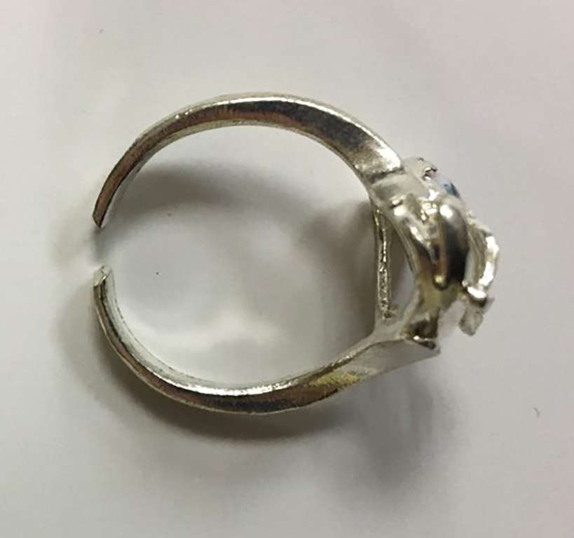 Кольцо "Финифть", серебрение (сост. на фото)