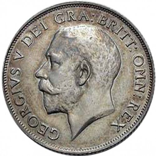 (1911) Монета Великобритания 1911 год 1 шиллинг &quot;Георг V&quot;  Серебро Ag 925  UNC