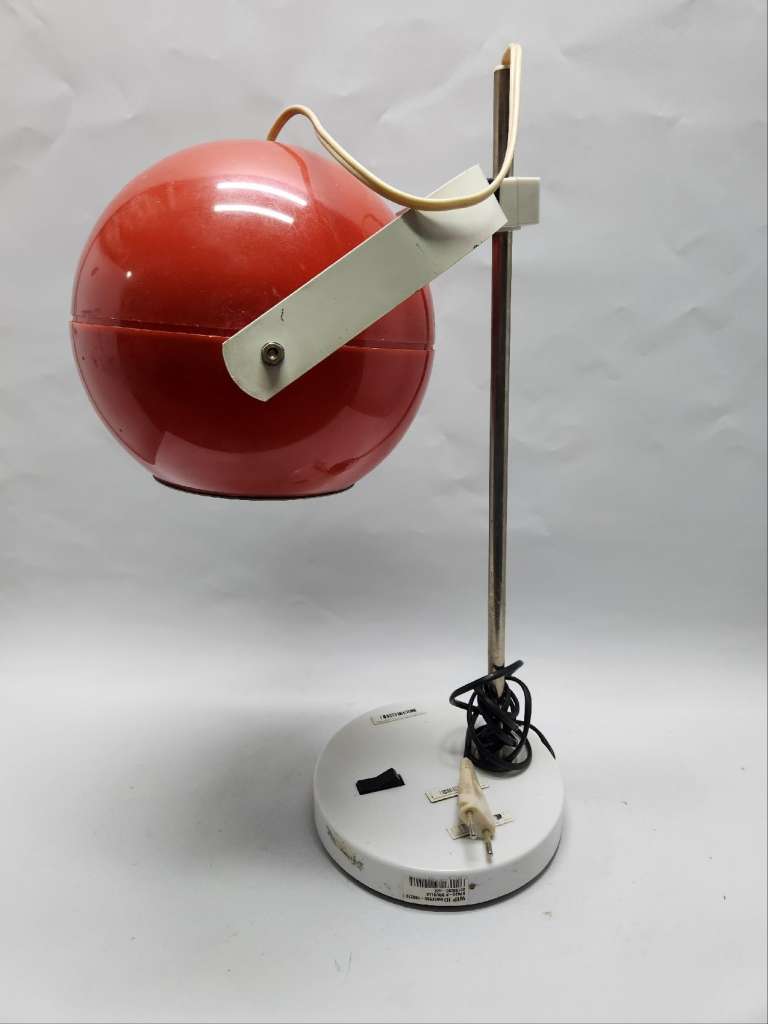 Лампа настольная поворотная ретро с шарообразным плафоном
