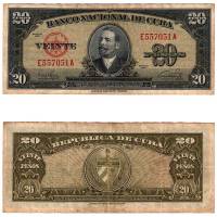 () Банкнота Куба 1949 год 20  ""   VF