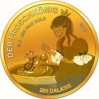 () Монета Гамбия 2016 год 200  ""   Биметалл (Платина - Золото)  AU