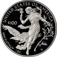(2016w) Монета США 2016 год 100 долларов   Платина (Pt)  PROOF