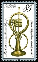 (1979-066) Марка Германия (ГДР) "Тенор-флюгельгорн (до 1850)"    Музыкальные инструменты III Θ