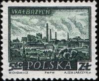 (1960-070) Марка Польша "Валбжих"   Исторические города №2 II Θ