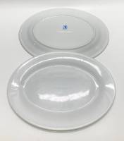 Блюдо овальное, фарфор, Европа, 2 шт