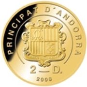 () Монета Андорра 2008 год 2  ""    AU