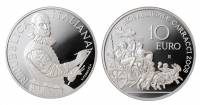 Монета Италия 10 Евро 2009 год 400 лет со дня смерти живописца Аннибале Карраччи PROOF, AU