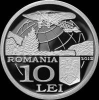 () Монета Румыния 2012 год 10  ""   Биметалл (Серебро - Ниобиум)  AU