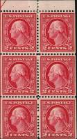 Лист марок США 1912 год "17321799 Джордж Вашингтон первый президент США", Гашеный