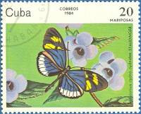 (1984-010) Марка Куба "Сидно длиннокрылый"    Бабочки I Θ