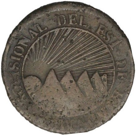 (№1852km19d) Монета Гондурас 1852 год 2 Reales
