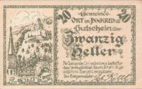 (№1920) Банкнота Австрия 1920 год "20 Heller"
