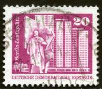 (1973-056) Марка Германия (ГДР) "В. Ленин"    Памятники ГДР III O