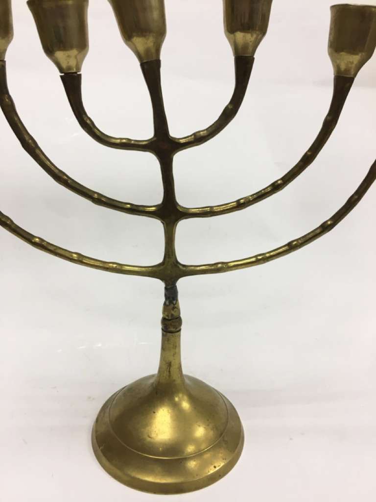 Подсвечник семирожковый, бронза (сост. на фото)