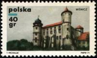 (1971-010) Марка Польша "Вишнич"    Замки III Θ