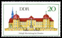 (1968-048) Марка Германия (ГДР) "Замок Морицбург"    Архитектура ГДР II Θ
