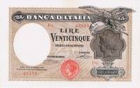 (№1919P-42b.2) Банкнота Италия 1919 год "25 Lire" (Подписи: Canavai and Sacchi)