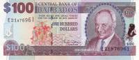 (№2000P-65) Банкнота Барбадос 2000 год "100 Dollars"