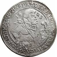 (№1618Dav#7367) Монета Германия (Джон Филип) 1618 год 1 Thaler (Джон Филип)