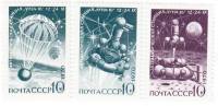 1970-114-116  Серия Набор марок (3 шт) СССР   Советская автоматическая станция Луна-16 III O